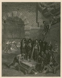 Lambeth Gas Works, Londen door Gustave Dore